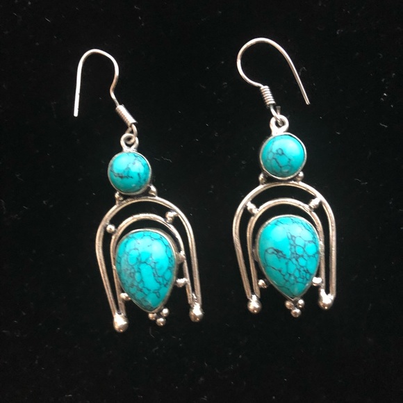 .925 Sterling Silver / Turquoise - Picture 1 of 2